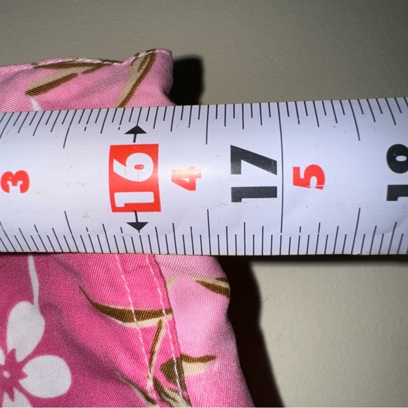 Women’s DKR & Co Swimwear Y2K Camo Floral Pink and Tan Tie Swim Shorts Size: L - Picture 13 of 16